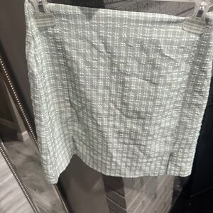 SHEIN White Gray Mini Pencil Skirt for Work